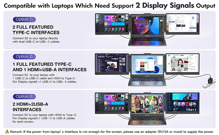 14" Triple Screen