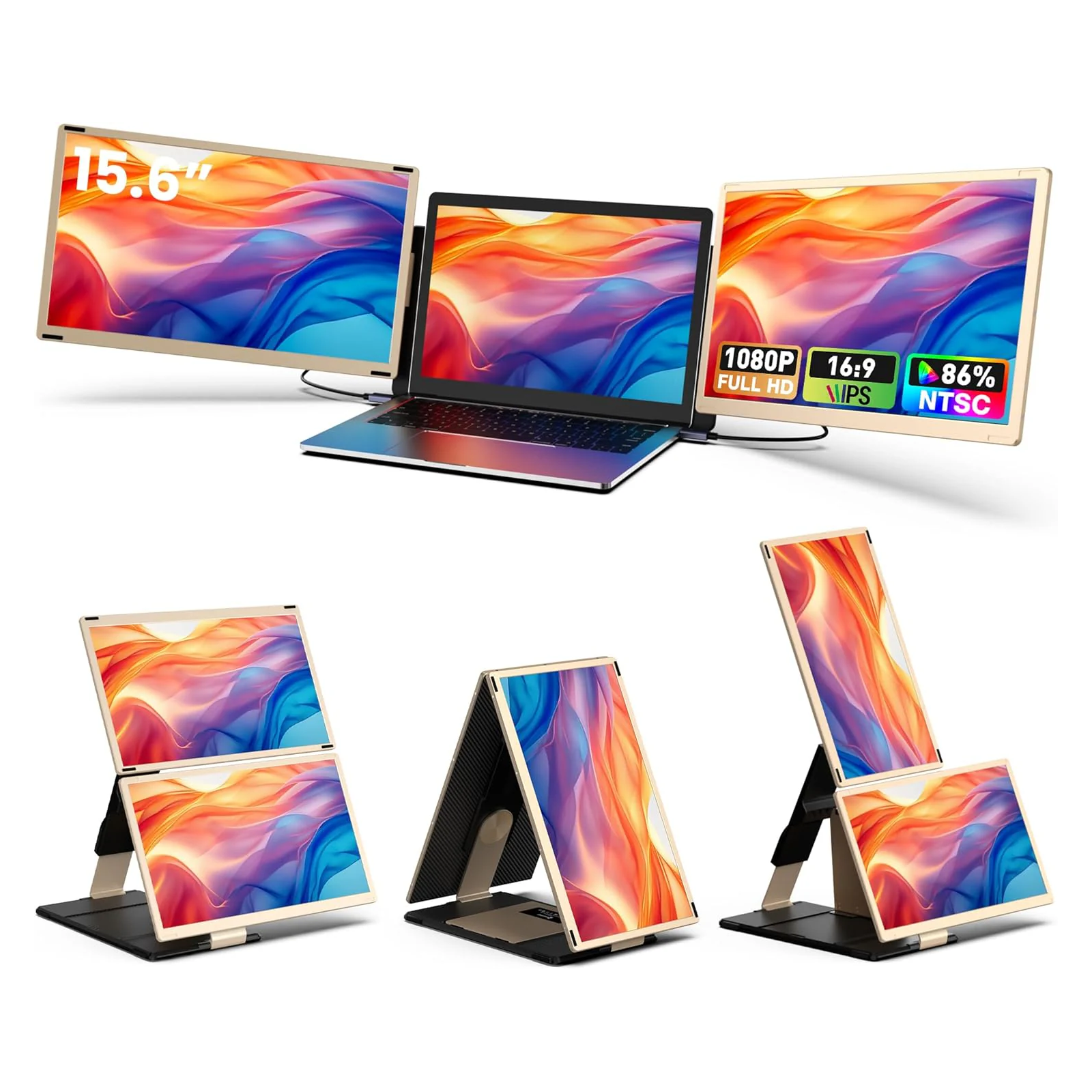 15.6" Triple Screen