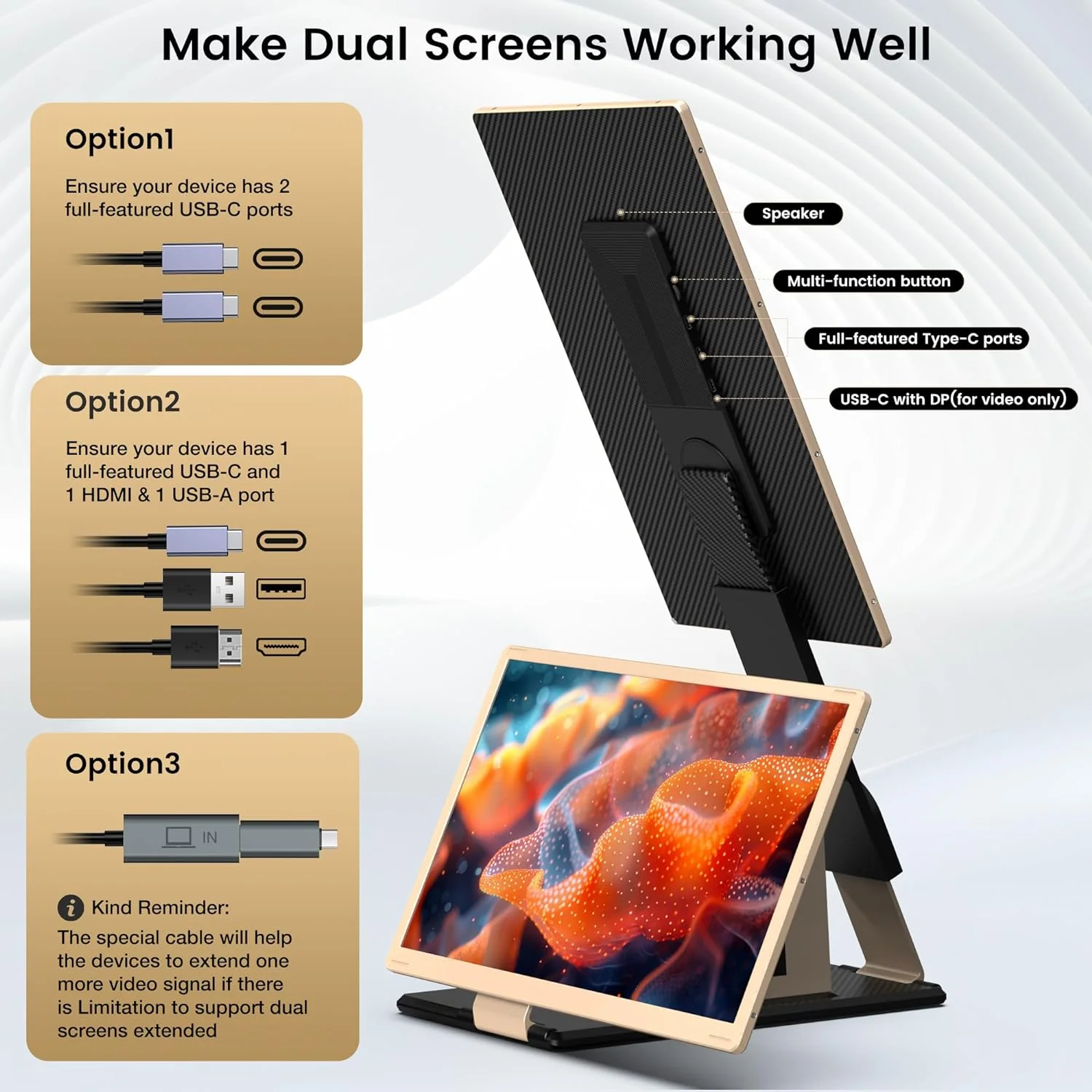 15.6" Triple Screen